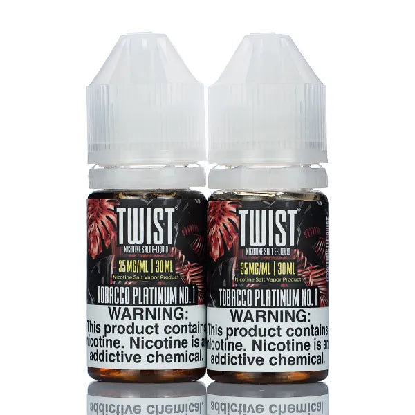 TWIST Salt E Liquid - Tobacco Platinum No.1 - 60ml - Black Coral